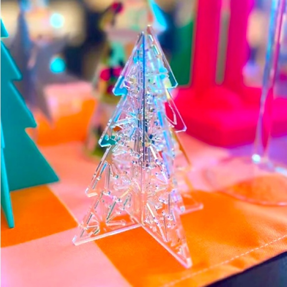 NIB: Cypress Iridescent Acrylic Tree